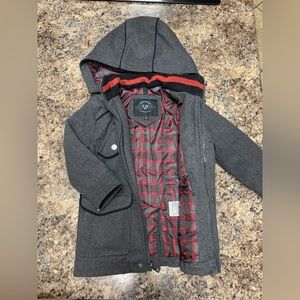 Gray lined coat
